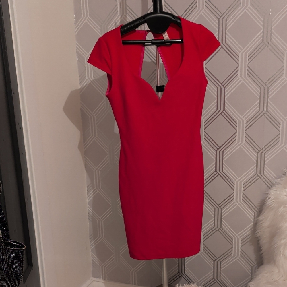 Lovely Day Vibrant Pink Backless Dress
